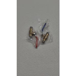 2 Pieces XFITTING 1/2" Pex A Expansion Ball Valve, 1 Red/Hot and 1 Blue/Cold, Pex A Pipe, Full Port, Brass