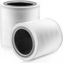 Core 400S Replacement Filter for LEVOIT Core 400S Smart WiFi Air Purifie-r, Core 400S-RF 3-in-1 True HEPA Activated Carbon Filter, LRF-C401S-WUS, 2 Pack