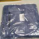 Puncuntex Navy Blue Throw Pillow Covers 1818 Inches Set of 2 Corduroy Boho Decorative Soft Square Striped Cushion Covers for Couch Sofa Living Room 4545CM