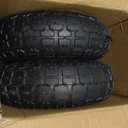 4.10/3.50-4 Pneumatic Tire, 10" Tire and Wheel, 2 Pack, with 2.2" Offset Hub, 5/8" Axle Bore Hole, Sealed Bearings, for Hand Truck Trolley Dolly Cart
