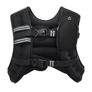 Zelus 30lb Weight Vest with Reflective Stripe for Workout, Strength Training, Running, Fitness, Muscle Building, Weight Loss, Weightlifting