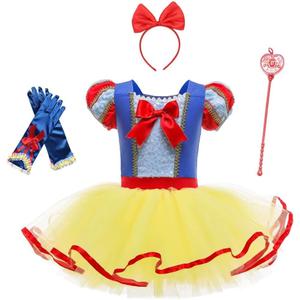 Dressy Daisy Ballet Tutu Dress Girls Size 18m-8 | Toddler Kids Princess Tulle Skirt Leotards Ballerina Outfit Dance Costume (2-3T, Style B (With Accessories))