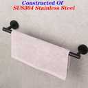 GERZWY Bathroom Towel Bar 18" Stainless Steel Towel Bar Matte Black Contemporary Style Wall Mount for Bath Kitchen AG1101C45-BK