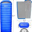 Down Sleeping Bag for Adults, 600 Fill Power, Ultralight & Compact with Compression Sack for Backpacking, Camping, Hiking