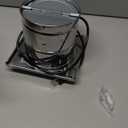 HG Power 6 Inch Exhaust Fan: Kitchen Exhaust Fans with Power Cord Attic vent Fan with Damper Wall Small Fume Extractor Ventilation Fan for Shop Chicken Coop Basement Room Garage Silver