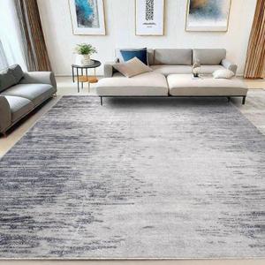 Calore Area Rugs Abstract Rug Modern Soft Living Room Carpet Large Washable Shaggy Rugs for Living Room Bedroom Dining Room Indoor Home Decor Carpet (Abstract Grey/Blue, 6.5 ft x 8.2 ft)
