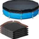 YEXEXINM Pool Leaf Net Cover 24 ft Round for Above Ground Pools Fine Mesh Leaf Net Ultra Mesh Pool Cover Winter Pool Cover Prevents Leaves and Debris from Entering Pool