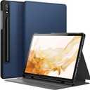 JETech Case for Samsung Galaxy Tab S8 2022/S7 2020 11-Inch with S Pen Holder, Slim Folio Stand Protective Tablet Cover, Multi-Angle Viewing (Navy)