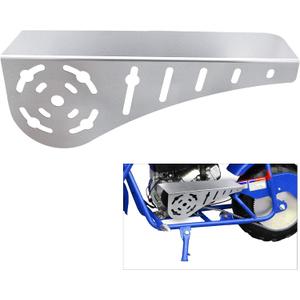 Mini Bike Chain Guard Cover for Most Mini Bikes Compatible with 5-7HP Predator 196cc 212cc 201cc Compatible with Honda Clone Tecumseh Briggs & Stratton Engines (Chrome)