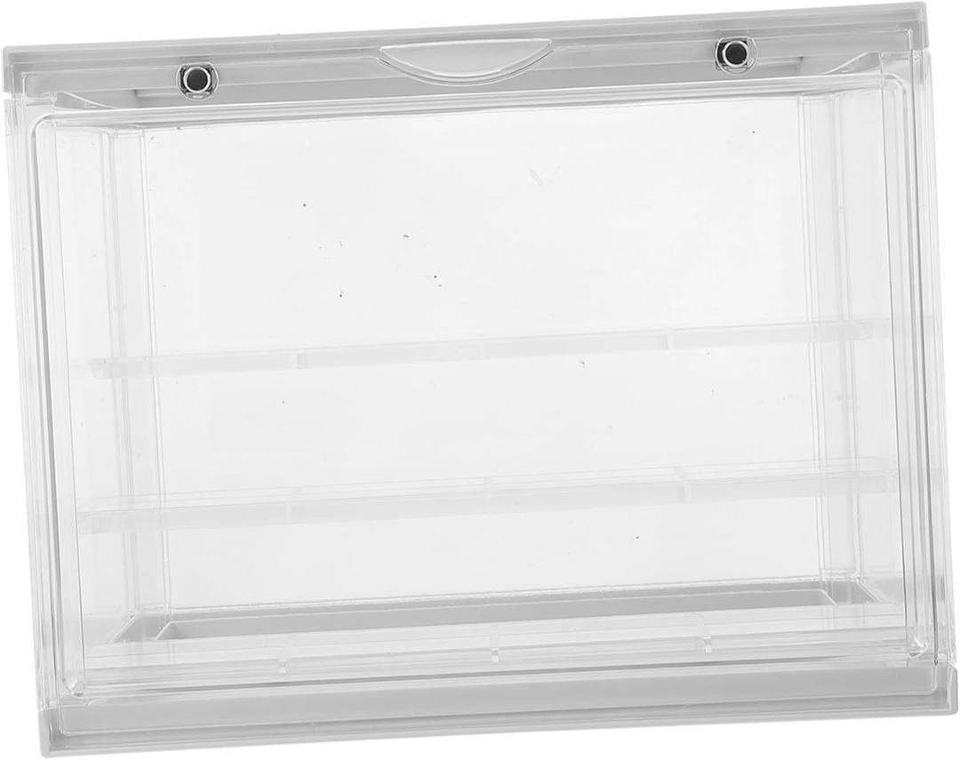 Vaguelly Transparent Figurine Display Case Storage Box for Collectibles Easy Access Showcase Figures and Dolls Organize Your Models Effortlessly