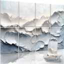 8-Pack Art Acoustic Wall Panels 48x32 Inches Acoustic Treatment Panels- Decorative Soundproof Wall Panels for Studios, Offices, Home, Included Nano Glue Stickers (Celestial Echoes)