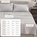 Great Bay Home Cotton Jersey Knit King Sheet Set - Ultra-Soft, Stretchy, Heathered Melange Bed Sheets - Cozy, Soft T-Shirt Sheet & Pillowcase Set (Light Grey)