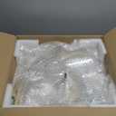 ZMISHIBO Low Profile Ceiling Fans with Lights and Remote, 20 Inch Flush Mount Ceiling Fan with Light, 3000K-6000K Dimmable Fandelier LED Fan Light, 6 Wind Speeds Gold Ceiling Fans for Bedroom