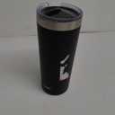 Zak! Designs Ebony Powder Coat Stainless Steel Tumbler, 20 oz