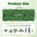 40x120 in (33.5 Sqft) Artificial Boxwood Green Wall Hedge Roll