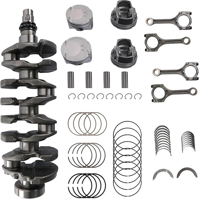 G4FJ 1.6L Engine Crankshaft Piston Connecting Rod Bearings Kit Fit for Hyundai Elantra Accent Verna Tuscon Veloster Sonata 2014-2019 for Kia Optima Forte Sportage 2015-2021 1.6L 231102B710 235102B700