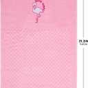 Premium Golf Gift Set: Embroidered Jacquard Checked Pattern Pink Golf Towel, 3 Golf Balls, and 2 Golf Ball Markers with Hat Clip, Ultimate Christmas Golf Gift for Men Women (Flamingo Box)