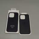 Apple iPhone 16 Pro Silicone Case with MagSafe and Camera Control: Lightweight Phone Case, Wireless Charging Compatible, Smooth Matte Finish; Black