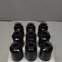 Brajttt Glass Bud Vase Set In Bulk, 9 Pcs Mini Vintage Flower Vases for Wedding, Black Relief Vase for Centerpieces, Home Table Flower Decor, Party Decorations