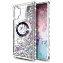 NGB Supremacy Samsung Galaxy Note 10+ (Plus) Glitter Floating Liquid Cute Phone Case | Magnetic, Compatible with Magsafe, Diamond Wrist Strap Lanyard, Diamond