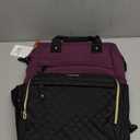 LOVEVOOK Laptop Backpack for Women, 15.6'' Waterproof Nurse Bag Teacher Work Backpack Purse for Women, Travel Computer Backpack for College Office Business Ladies (Dark Purple Black)