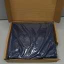 Amazon Basics Lightweight Super Soft Breathable Brushed Microfiber 4 Piece Bed Sheet Set with 14-Inch Deep Pockets, Wrinkle Resistant, Queen, Navy Blue, Solid