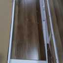 DWVO L Shaped Desk with File Drawer, 60" Corner Computer Desk with Power Outlets, Home Office Desk with Monitor Stand & Storage Shelves & File Cabinet, Grey Wash