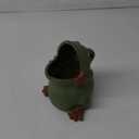 7" Ceramic Frog Shaped Plant Pot/Bonsai Pot/Flower Pot/Succulent Planter/Candy Dish/Pencil Holder Frog Decor Multipurpose Pot Frog Gift Valentines Day Gifts