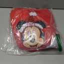 Disney family matching sweatshirt Stitch Mickey Spiderman print long sleeve winter Christmas mom dad kids loose fit red (Red)