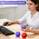 Sensory Stress Balls - Fidget Toys for Adults & Teen, Silicone Polyhedron Hand Therapy Ball with Beads Inside Relief Stress Squeeze Toy for Autism & ADHD, Office Desk Toy