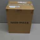 onlcuk Small Bathroom Can with Lid Soft Close, 10 Liter/2.6 Gallon Slim Garbage Can-Metal Step and Press top Lid, Mini Modern Waste Basket for Toilet, Office, Bedroom,Dorm,Grayish-White