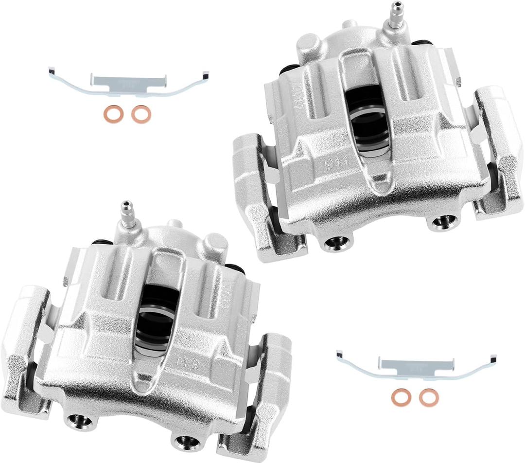 cciyu Rear Left & Right Brake Calipers Assembly w/Bracket 19-B3226 19-B3227 For BMW For 323i/For 325i/For 325xi/For 328i/For 328i xDrive/For 328xi/For X1