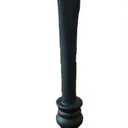 12" Gothic Skull Candlestick Holder - Heavyweight Resin Tabletop Decor for Halloween, Dining & Mantel Displays (Candle Not Included)​​ black