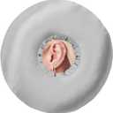 Satin Ear Piercing Pillow for Side Sleepers Silky Piercing Pillows with Ear Hole Support Head Ear Pain Sore Relief Pressure Sore Cushion Guard Silver Gray