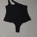 SAUNGKUAI Women's Sexy One Shoulder Sleeveless Cutout Thong Bodysuit Tank Top Body Suits V Backless Tummy Control Shapewear (Large)