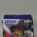 EPSON 220 DURABrite Ultra Ink High Capacity Black & Standard Color Cartridge Combo Pack Works with WorkForce WF-2630,2650, 2660, 2750, 2760 and Expression XP-320,420, 424