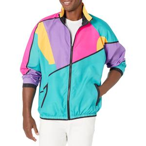 Funny Guy Mugs 80s & 90s Unisex Retro Windbreaker - Runs Large For A Baggy Fit (Medium)