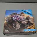 BEZGAR Remote Control Monster Truck, 1:18 Scale All Terrain RC Truck, 2WD 20Km/h Monster Truck Toys with Light, RC Crawler for Adults, Remote Control Car for Boys