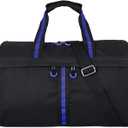 Gym Bag for Women and Men 35L Small Travel Bag for Sports, Gyms and Weekend Getaway with Wet Clothes Compartments Mini Heavy Duty Duffel Bag (Style 2-Blue)