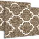 Emerson Door Mat Indoor Entrance, Indoor Doormat, Front Door Mat Indoor Entrance Rugs, Absorbent Door Mat Indoor, Entryway Rug, Dog Door Mat, Inside Doormat for Dogs Muddy Paws, 24” x 16” – 2 Pack