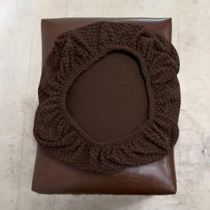 Soft Stool Protector Jacquard Fabric Vanity Bench Cover, (14"- 20") L x (10"- 14") W Stretch Washable Rectangle Saddle Bar Stool Slipcover(Col 5,Set of 6)