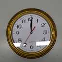 SAC SMARTEN ARTS Decor Silent Wall Clock Non-Ticking Decor Wall Clock 8 Inches Vintage Gold Metalic Looking Easy to Ready for Home/School/Hotel/Office (Rustic Copper)