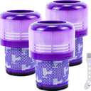 3 Pack V11 Vacuum Filters Replacement Fit for V11 Animal Torque Drive Complete V15 Detect Cordless Vacuum Cleaner, Compare to Part 970013-02
