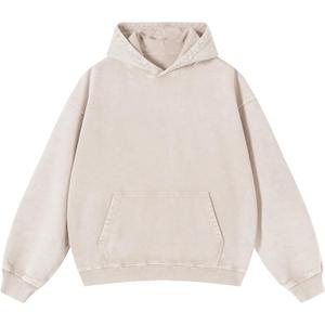 Mens Oversized Hoodies Vintage Hoodie Couples Pullover Acid Wash Hoodies for Men Streetwear Sweatshirts (X-Large, Beige(hooded))