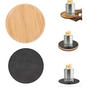 Versatile Fire Pit Mat & Tray for Solo Stove Mesa XL - Protects Surfaces and Enhances Your Fire Pit Experience!, 2 Pack