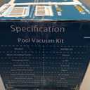 Vucaki 5-in-1 Handheld Pool Vacuum with 10.8FT Telescopic Pole – 14" Wheel Vacuum Head, 18.9GPM Suction, 70Min Runtime, Heavy Duty Pool Vacuum Cleaner for Inground & Above Ground Pools and Spas