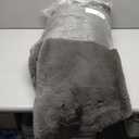 UGG Euphoria Faux Fur Throw Blanket, Oversized Soft Throw for Bed or Couch, Luxury Bedroom Decor, Plush Blankets, Machine Washable, 50-inch x 70-inch, Charcoal Grey