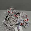 Q QINGCHEN 108ft RGBW LED Module Light UL Listed RGB+White 72pcs with Voice APP Remote Control for Permanent Outdoor Eave roof Perimeter Storefront Waterproof (Power Supply and Controller Included)