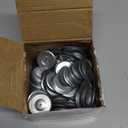 1.5 Inch Perforated Insulation Pins Self Locking Washers Flat Washer Round Galvanized Steel Plaster Washers for Wall and Ceiling (500 Pieces)