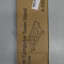 Mobile PC Tower Stand, Adjustable Metal Computer Tower Stand, PC Floor Stand with 4 Locking Caster Wheels, CPU Holder for Office,Gamers and Students